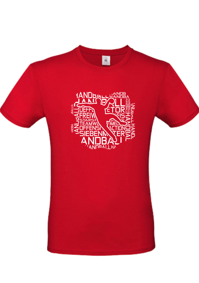 Preview: T-Shirt Handball Words Men rot