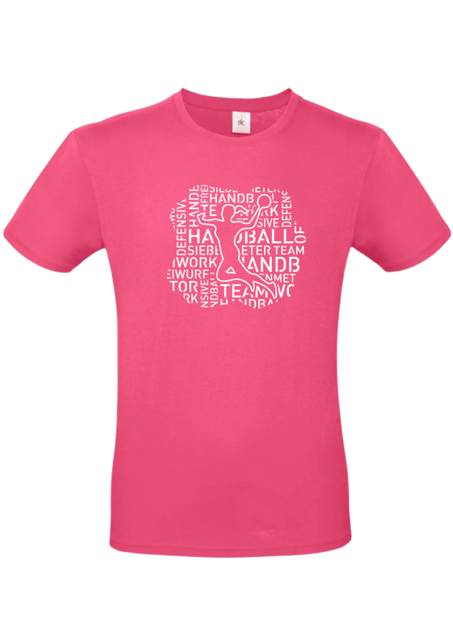 Preview: T-Shirt Handball Words Woman pink