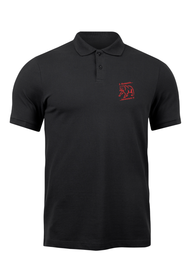 Poloshirt schwarz 2.Kompanie Leteln