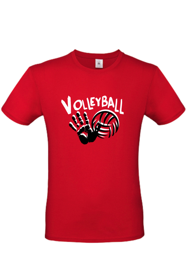 T-Shirt Volleyball Match 1 rot