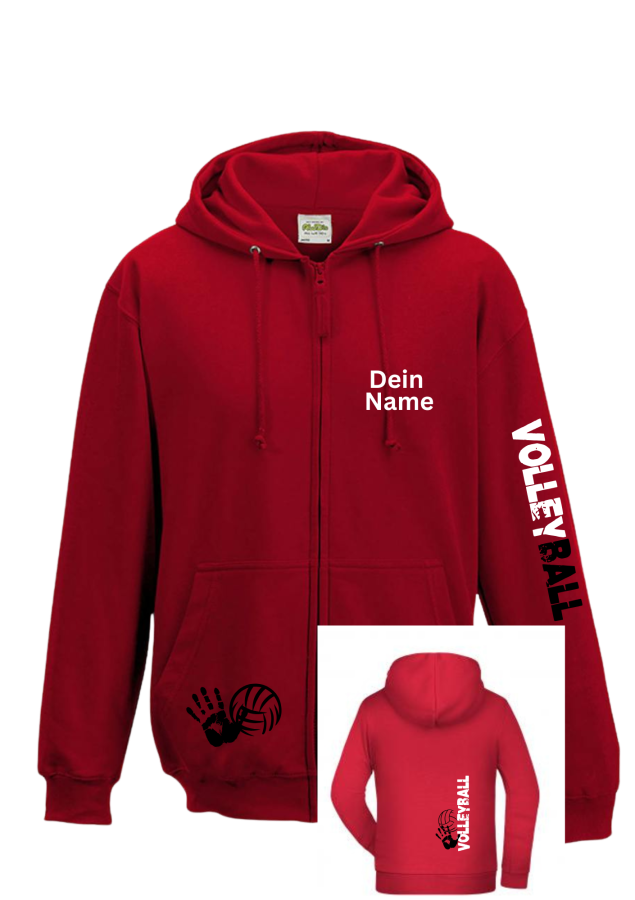 Volleyballjacke Match 2 rot