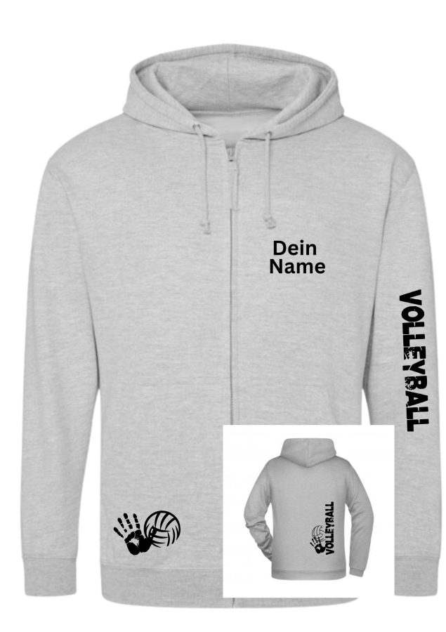 Volleyballjacke Match 2 hellgrau meliert