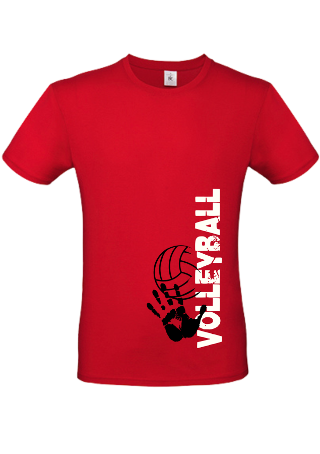 T-Shirt Volleyball Match 2 rot