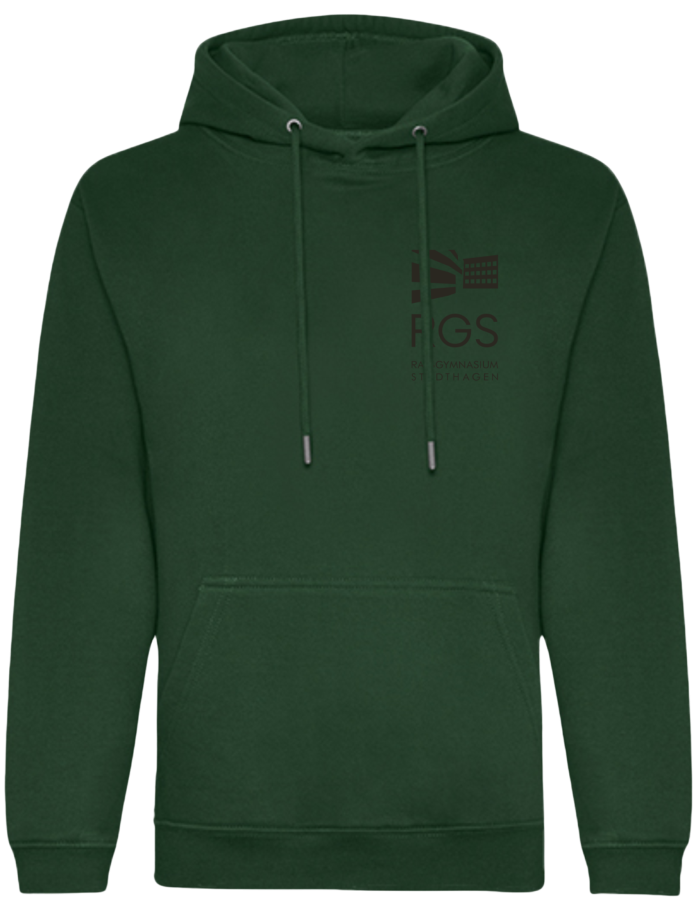 RGS Bio Hoodie Dunkelgrün  Druck Schwarz