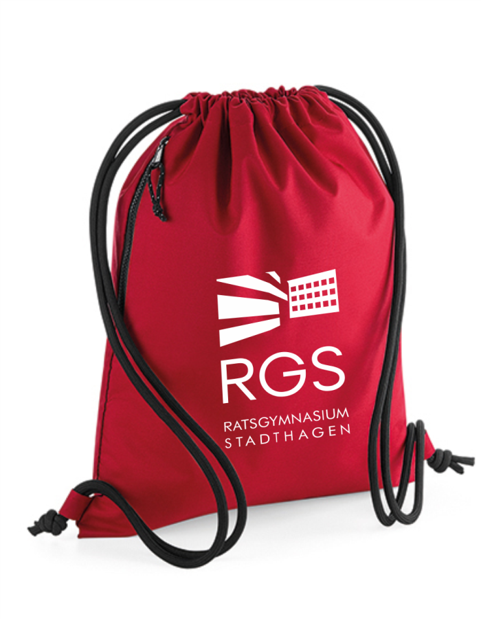 RGS Polyesterbeutel Red Druck weiß