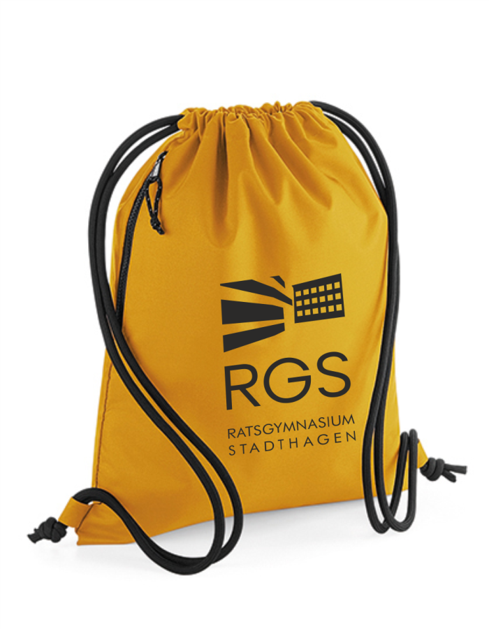 RGS Polyesterbeutel Mustard Druck Schwarz