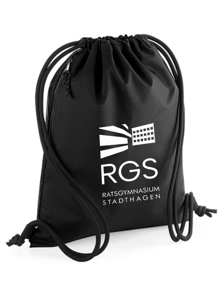 RGS Polyesterbeutel Black Druck weiß