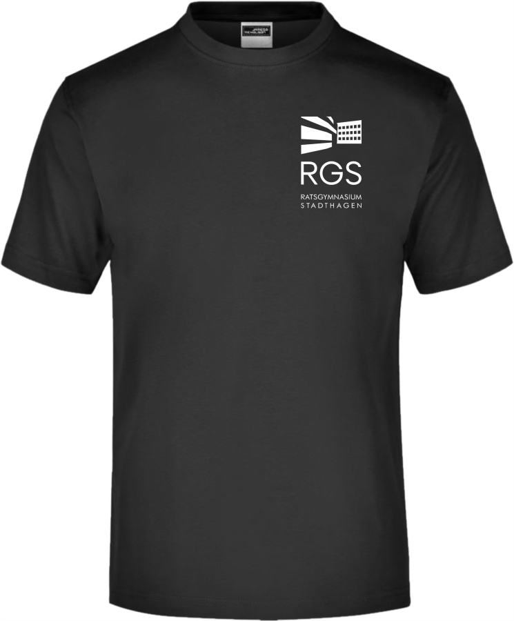 RSG Sportshirt Damen Schwarz Druck weiß