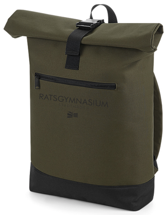 RGS Rucksack Grün Druck schwarz