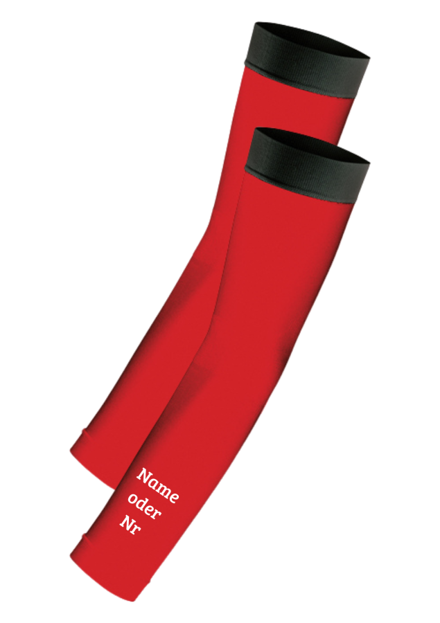 Compression Arm Sleeves 1 Paar rot/schwarz