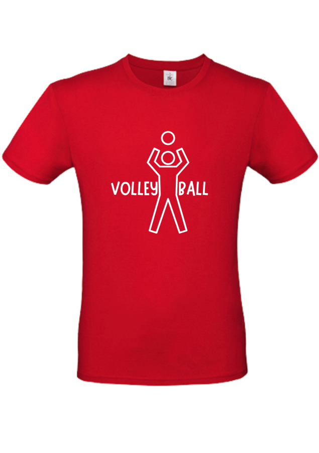 T-Shirt Volleyball Play it Kids rot