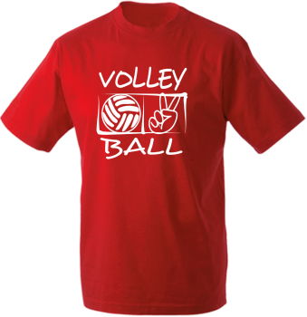 T-Shirt Volleyball Victory rot