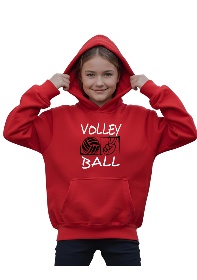 Volleyball Hoodie Victory rot