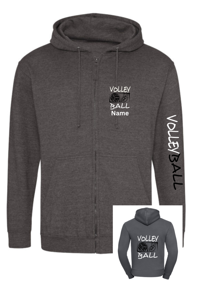 Volleyballjacke Victory dunkelgrau meliert