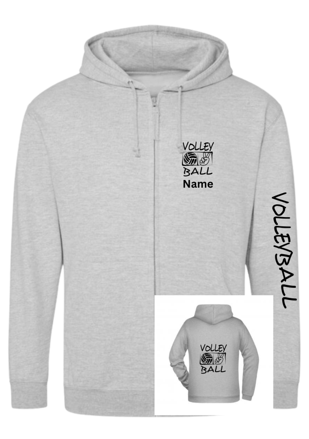 Volleyballjacke Victory hellgrau meliert