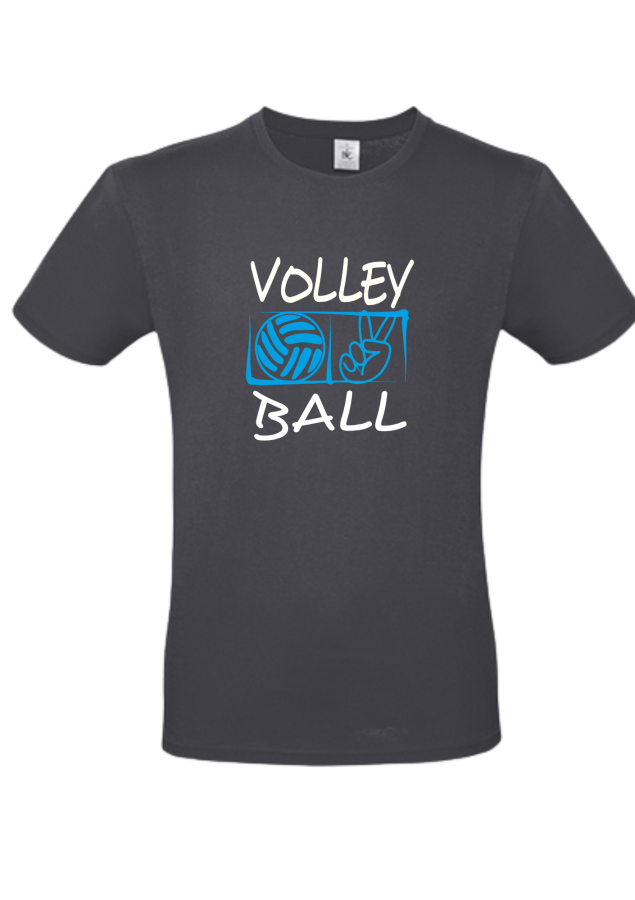 T-Shirt Volleyball Victory dunkelgrau