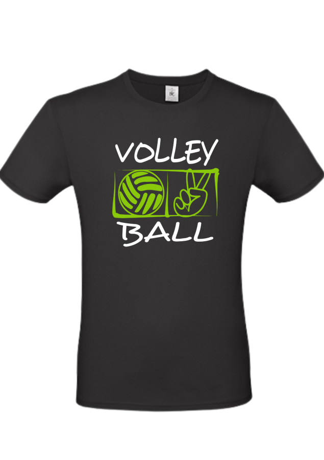 T-Shirt Volleyball Victory schwarz