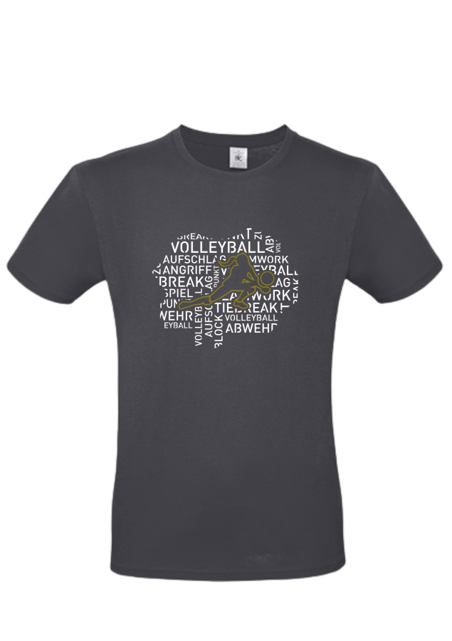 T-Shirt Volleyball Words Woman marine