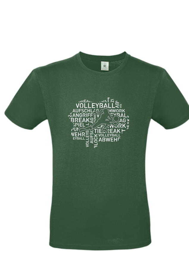 T-Shirt Volleyball Words Woman tanne