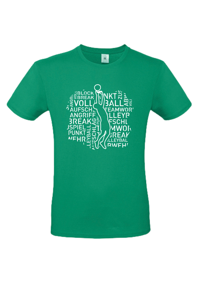 T-Shirt Volleyball Words Men grün