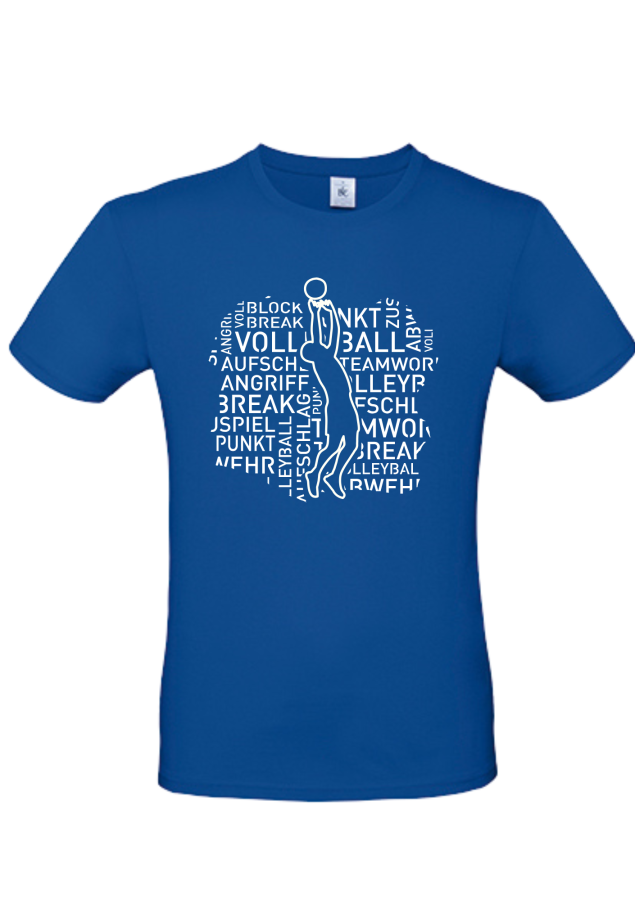 T-Shirt Volleyball Words Men royal
