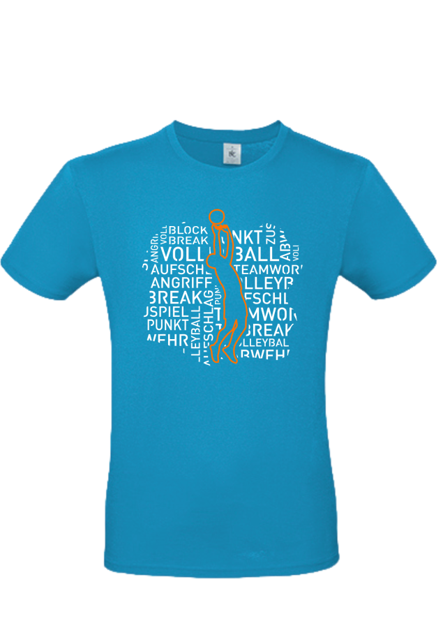 T-Shirt Volleyball Words Men türkis