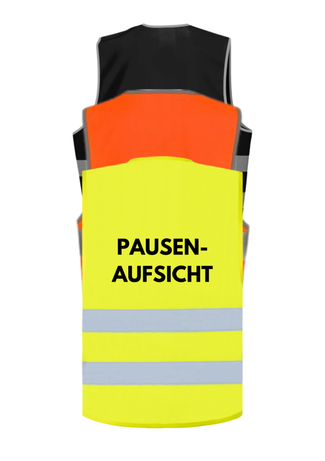 Warnweste mit Aufdruck