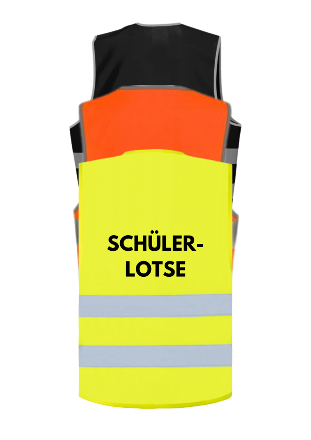 Warnweste mit Aufdruck