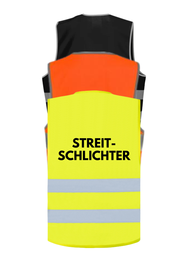 Warnweste mit Aufdruck