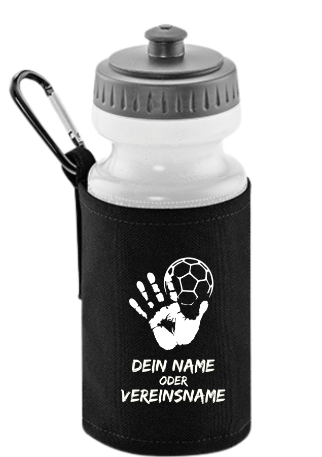Handball Trinkflasche schwarz