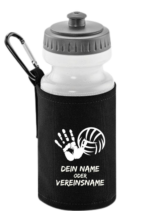 Volleyball Trinkflasche schwarz