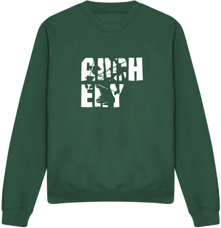 Bogensport Sweater Archery bottle green