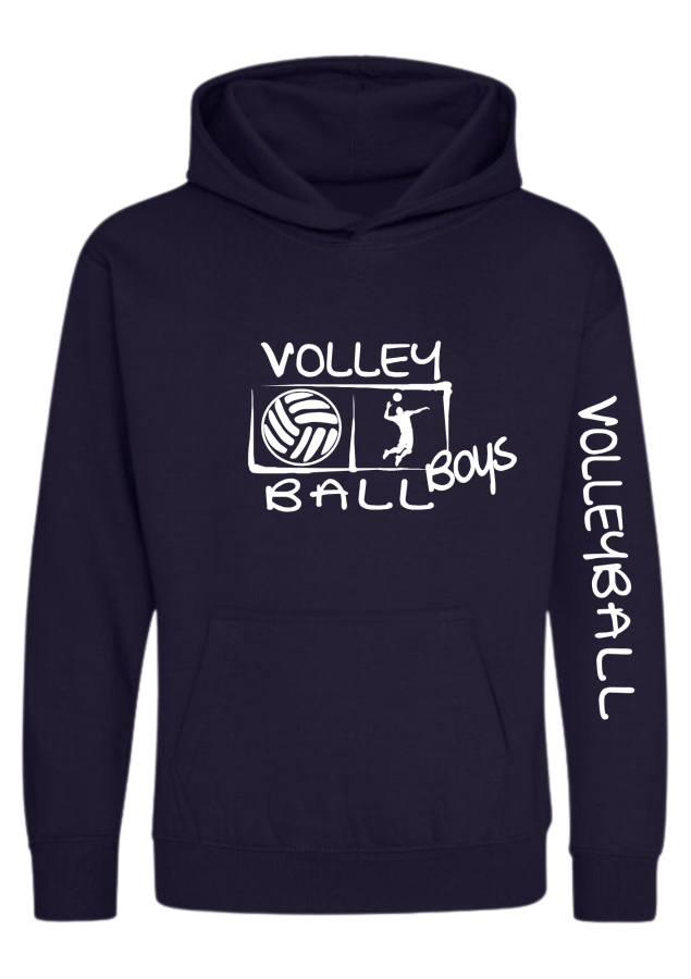 Volleyball Hoodie Boys marine