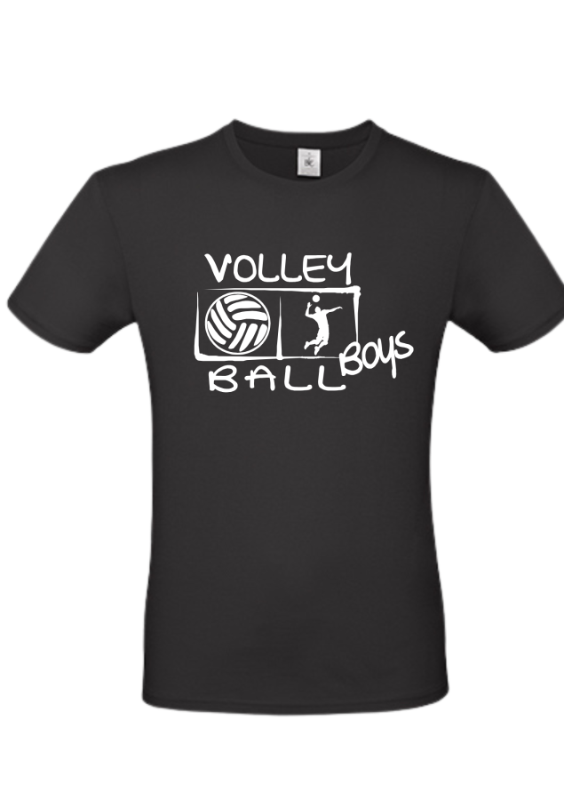 T-Shirt Volleyball Boys schwarz
