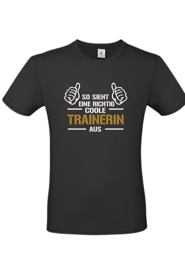 Shirt Coole Trainerin schwarz
