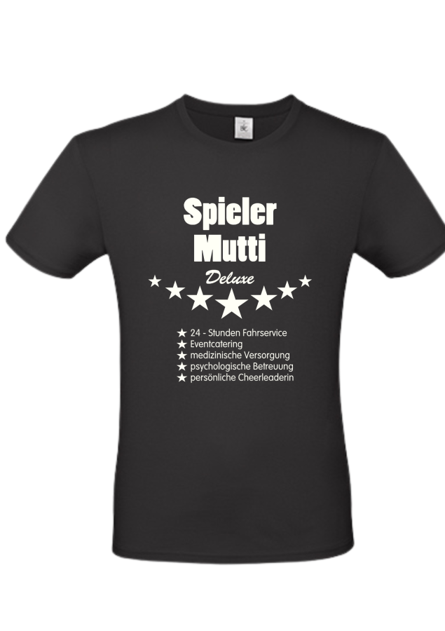 Set Shirt Spielermutti schwarz + Tasse