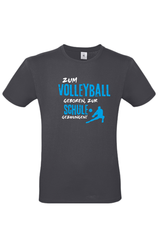 T-Shirt Volleyball Schule marine