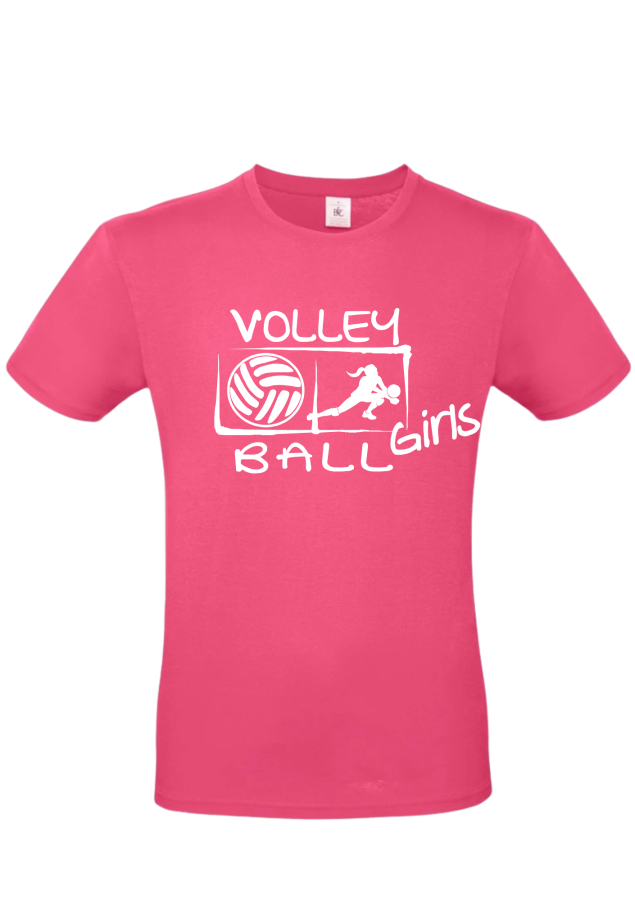 T-Shirt Volleyball Girls pink