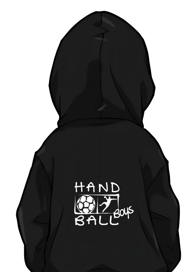 Handball Jacke Boys schwarz