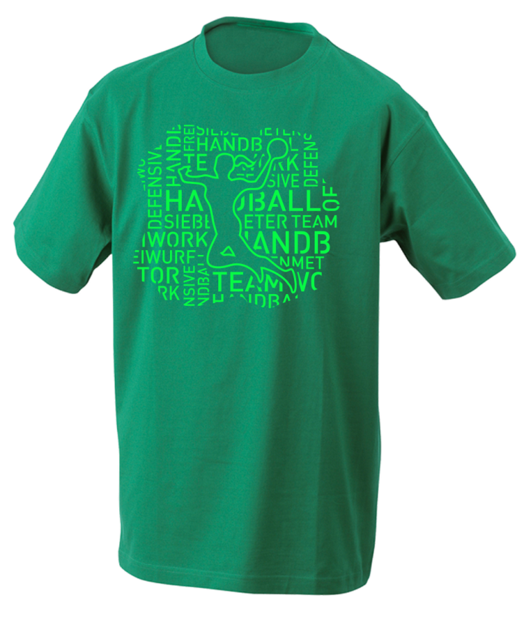 T-Shirt Handball Words Woman einfarbig