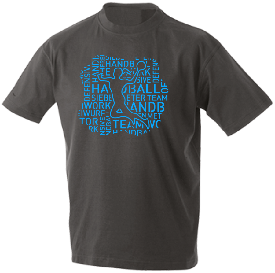 T-Shirt Handball Words Woman einfarbig