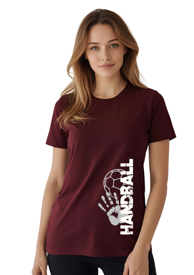 T-Shirt Handball Match 2 burgund