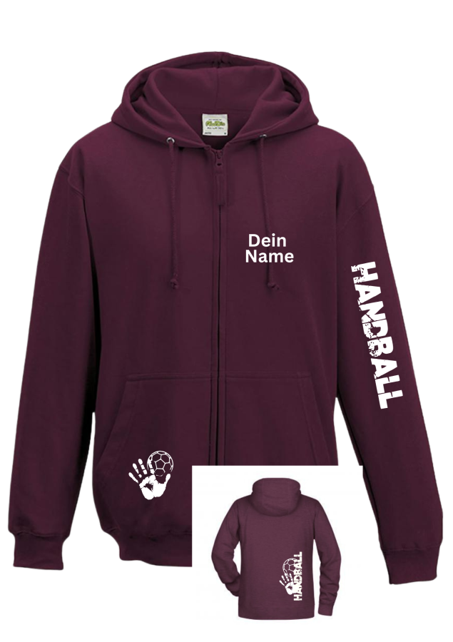 Handballjacke Match 2 burgund