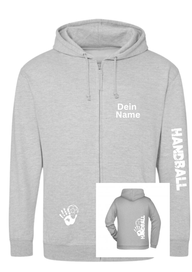 Handballjacke Match 2 hellgrau meliert