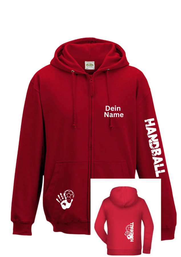 Handballjacke Match 2 rot