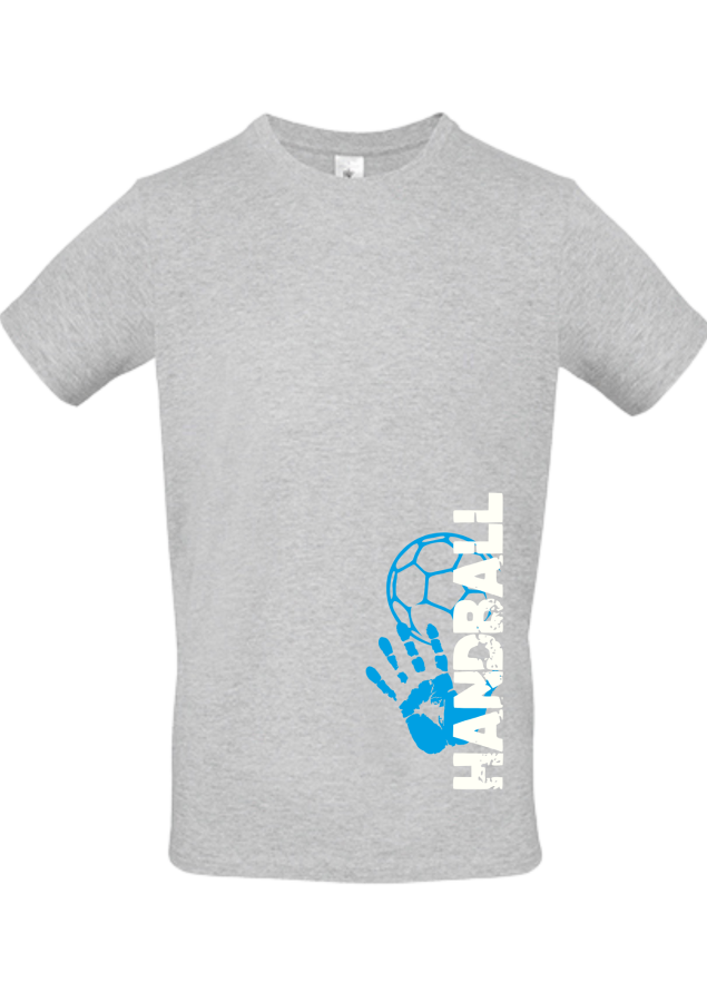 T-Shirt Handball Match 2 hellgrau meliert