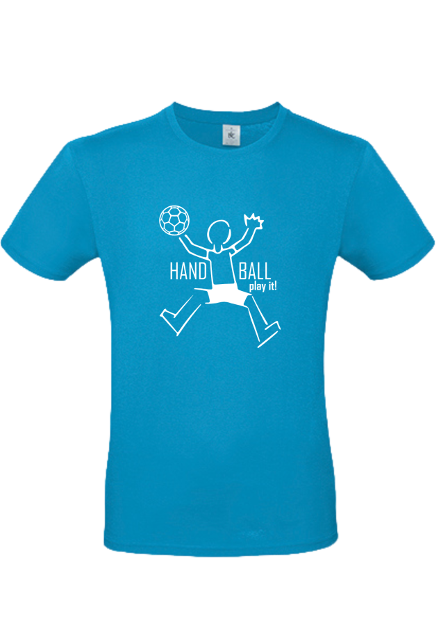 T-Shirt Handball Play it Kids türkis