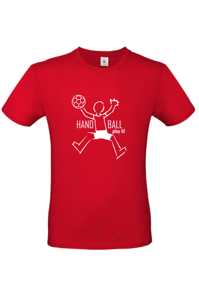 T-Shirt Handball Play it Kids rot
