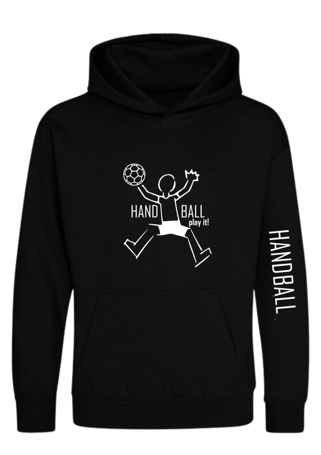 Handball Hoodie Play it Kids schwarz