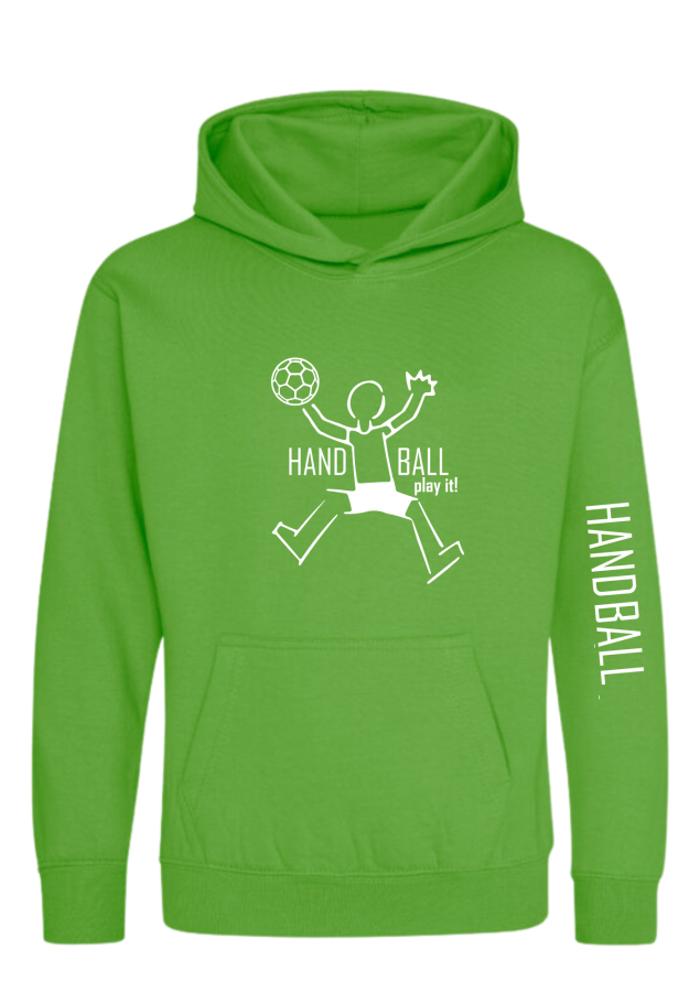 Handball Hoodie Play it Kids limegreen